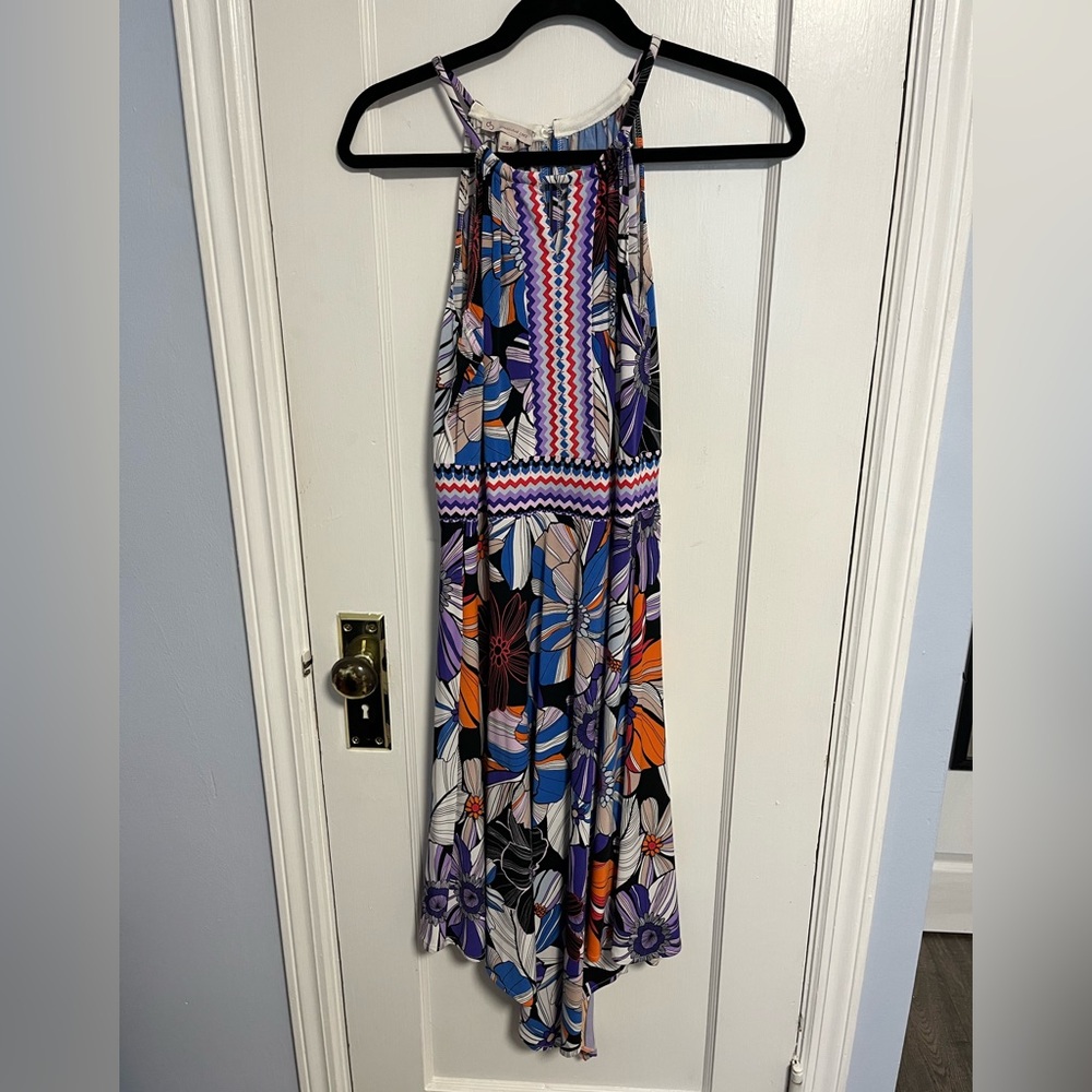 Floral Halter Dress - Multicolor